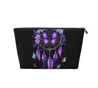 Mexpekil Borsa per il trucco impermeabile per cosmetici, piccola custodia per trucco, accessori da viaggio portatili, regali per donne, uomini e ragazze, Acchiappasogni Rosa Viola, One Size