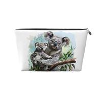 Mexpekil Borsa per il trucco impermeabile per cosmetici, piccola custodia per trucco, accessori da viaggio portatili, regali per donne, uomini e ragazze, Koala mamma e bambino, One Size