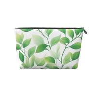Mexpekil Borsa per il trucco impermeabile per cosmetici, piccola custodia per trucco, accessori da viaggio portatili, regali per donne, uomini e ragazze, Foglie Ramo Verde, One Size