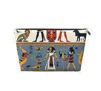 Mexpekil Borsa per il trucco impermeabile per cosmetici, piccola custodia per trucco, accessori da viaggio portatili, regali per donne, uomini e ragazze, Egitto Papiro Antico Egitto, One Size