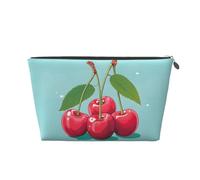 Mexpekil Borsa per il trucco impermeabile per cosmetici, piccola custodia per trucco, accessori da viaggio portatili, regali per donne, uomini e ragazze, Cherry Cute, One Size
