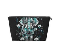 Mexpekil Borsa per il trucco impermeabile per cosmetici, piccola custodia per trucco, accessori da viaggio portatili, regali per donne, uomini e ragazze, Elefante boho., One Size