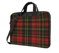 Mexpekil Borsa per laptop per donne e uomini, custodia portatile per laptop con tracolla per computer portatile borsa messenger, Plaid Buffalo Check, 15.6 Inch