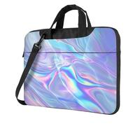 Mexpekil Borsa per laptop per donne e uomini, custodia portatile per laptop con tracolla per computer portatile borsa messenger, Astratto Fluente Liquido, 13 Inch