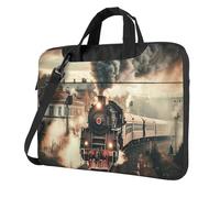 Mexpekil Borsa per laptop per donne e uomini, custodia portatile per laptop con tracolla per computer portatile borsa messenger, Viaggiare in treno, 15.6 Inch