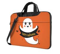 Mexpekil Borsa per laptop per donne e uomini, custodia portatile per laptop con tracolla per computer portatile borsa messenger, Fantasma carino., 15.6 Inch