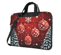 Mexpekil Borsa per laptop per donne e uomini, custodia portatile per laptop con tracolla per computer portatile borsa messenger, Palline da appendere all'albero di, 13 Inch