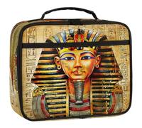 Mexpekil Borsa portapranzo per bambini, motivo: faraoni egiziani, borsa per il pranzo per ragazzi e ragazze, riutilizzabile, isolata, bento, per scuola, picnic, lavoro