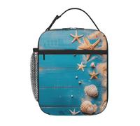 Mexpekil Borsa termica per il pranzo in legno | Contenitore per il pranzo per bambini con portabottiglie, piccola borsa termica per donne, uomini, ragazze, ragazzi