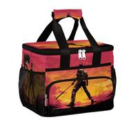 Mexpekil Borsa termica riutilizzabile per il pranzo con giocatore di baseball, per donne, uomini, adulti, borsa termica per il pranzo, grande, riutilizzabile, per lavoro, picnic, attività all'aperto