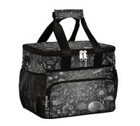 Mexpekil Borsa termica termica per il pranzo, a prova di perdite, riutilizzabile, per l'istruzione, la chimica, biologica, picnic, per donne e uomini, lavoro, campeggio, spiaggia, ufficio, 24 lattine