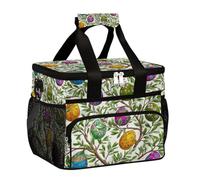 Mexpekil Borse per il pranzo isolate riutilizzabili con uova di Pasqua, ramo di albero, per donne, uomini, adulti, borsa termica per il pranzo, grande, riutilizzabile, borsa termica per il pranzo, per