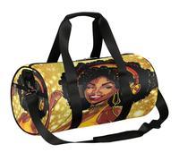 Mexpekil Borsone con scomparto per scarpe, impermeabile, bella donna che ascolta musica con cuffie, zaino da viaggio per fitness, palestra, viaggi di fine settimana, bello, donna, ascoltare, musica,