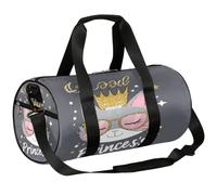 Mexpekil Borsone con scomparto per scarpe, impermeabile, grazioso gatto principessa cartone animato, zaino da viaggio per fitness, palestra, gite nel fine settimana, Cartone animato carino gatto