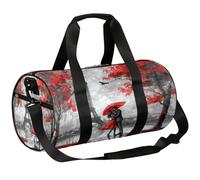 Mexpekil Borsone con scomparto per scarpe, impermeabile, per amanti del colore rosso sotto Parigi, Torre Eiffel, zaino da viaggio per fitness, palestra, gite nel fine settimana, Red Lovers Sotto