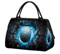 Mexpekil Borsone da palestra, borsa da viaggio sportiva da portare con sé durante la notte, per il fine settimana, per donne e uomini, 3d, golf, con, energia, luce, Borsone da viaggio