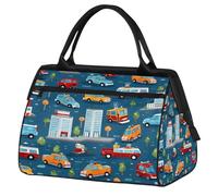 Mexpekil Borsone da palestra, borsa da viaggio sportiva da portare con sé durante la notte, per il fine settimana, per donne e uomini, Bel modello auto veicoli, Borsone da viaggio