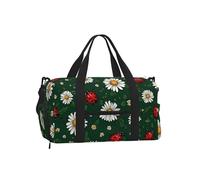 Mexpekil Borsone da palestra con scomparto per scarpe, impermeabile, grande borsa da viaggio per il fine settimana durante la notte, Coccinelle Daisy, One Size, Classico