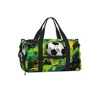 Mexpekil Borsone da palestra con scomparto per scarpe, impermeabile, grande borsa da viaggio per il fine settimana durante la notte, Magia del calcio sportivo, One Size, Classico