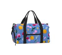 Mexpekil Borsone da palestra con scomparto per scarpe, impermeabile, grande borsa da viaggio per il fine settimana durante la notte, Frutti di bosco, One Size, Classico
