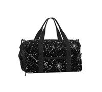Mexpekil Borsone da palestra con scomparto per scarpe, impermeabile, grande borsa da viaggio per il fine settimana durante la notte, Costellazione della galassia, One Size, Classico