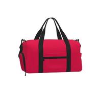 Mexpekil Borsone da palestra con scomparto per scarpe, impermeabile, grande borsa da viaggio per il fine settimana durante la notte, Rosa rossa., One Size, Classico