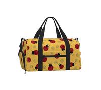 Mexpekil Borsone da palestra con scomparto per scarpe, impermeabile, grande borsa da viaggio per il fine settimana durante la notte, Coccinelle e vortici, One Size, Classico