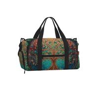 Mexpekil Borsone da palestra con scomparto per scarpe, impermeabile, grande borsa da viaggio per il fine settimana durante la notte, Art Tree Life, One Size, Classico