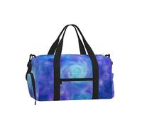 Mexpekil Borsone da palestra con scomparto per scarpe, impermeabile, grande borsa da viaggio per il fine settimana durante la notte, Blu Viola Universo Stella, One Size, Classico