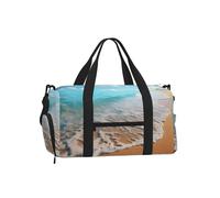 Mexpekil Borsone da palestra con scomparto per scarpe, impermeabile, grande borsa da viaggio per il fine settimana durante la notte, Ocean Beach Estate, One Size, Classico