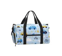 Mexpekil Borsone da palestra con scomparto per scarpe, impermeabile, grande borsa da viaggio per il fine settimana durante la notte, Cars Stars Clound, One Size, Classico