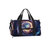Mexpekil Borsone da palestra con scomparto per scarpe, impermeabile, grande borsa da viaggio per il fine settimana durante la notte, Vortice astratto di stelle, One Size, Classico