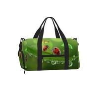 Mexpekil Borsone da palestra con scomparto per scarpe, impermeabile, grande borsa da viaggio per il fine settimana durante la notte, Coccinelle divertenti, One Size, Classico