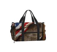 Mexpekil Borsone da palestra con scomparto per scarpe, impermeabile, grande borsa da viaggio per il fine settimana durante la notte, Pallina da golf in legno, One Size, Classico