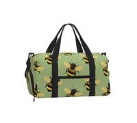 Mexpekil Borsone da palestra con scomparto per scarpe, impermeabile, grande borsa da viaggio per il fine settimana durante la notte, Ape., One Size, Classico