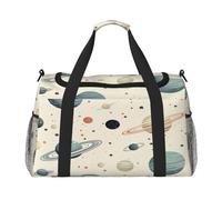 Mexpekil Borsone da viaggio con pianeti universi, unisex, per sport, fine settimana, palestra, borsone da portare con sé, Multicolore, 19.7x10.2x13 in, Borsone da viaggio
