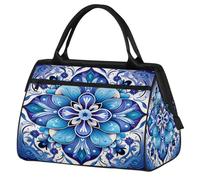 Mexpekil Borsone da viaggio impermeabile borsa da palestra Carry On Weekend Borse per la notte Grande bagaglio a mano borse per donne uomini bambini, Fiore Boho