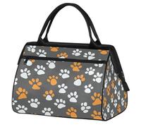 Mexpekil Borsone da viaggio impermeabile borsa da palestra Carry On Weekend Borse per la notte Grande bagaglio a mano borse per donne uomini bambini, Carino Cartoon Cat Paws