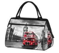 Mexpekil Borsone da viaggio impermeabile borsa da palestra Carry On Weekend Borse per la notte Grande bagaglio a mano borse per donne uomini bambini, Autobus New York