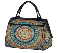 Mexpekil Borsone da viaggio impermeabile borsa da palestra Carry On Weekend Borse per la notte Grande bagaglio a mano borse per donne uomini bambini, Boho Mandala Arte Floreale