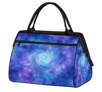 Mexpekil Borsone da viaggio impermeabile borsa da palestra Carry On Weekend Borse per la notte Grande bagaglio a mano borse per donne uomini bambini, Blu Viola Universo Stella