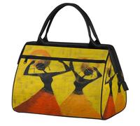 Mexpekil Borsone da viaggio impermeabile borsa da palestra Carry On Weekend Borse per la notte Grande bagaglio a mano borse per donne uomini bambini, Modello etnico delle donne africane