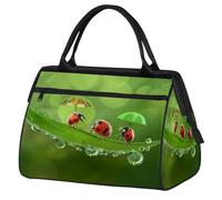Mexpekil Borsone da viaggio impermeabile borsa da palestra Carry On Weekend Borse per la notte Grande bagaglio a mano borse per donne uomini bambini, Coccinelle divertenti