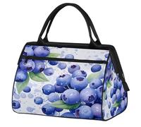 Mexpekil Borsone da viaggio impermeabile borsa da palestra Carry On Weekend Borse per la notte Grande bagaglio a mano borse per donne uomini bambini, Mirtilli Frutta