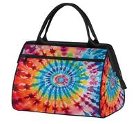 Mexpekil Borsone da viaggio impermeabile borsa da palestra Carry On Weekend Borse per la notte Grande bagaglio a mano borse per donne uomini bambini, Tie Dye Rainbow