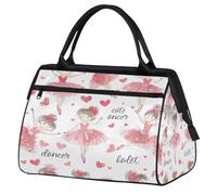 Mexpekil Borsone da viaggio impermeabile borsa da palestra Carry On Weekend Borse per la notte Grande bagaglio a mano borse per donne uomini bambini, Ragazza che balla.