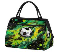 Mexpekil Borsone da viaggio impermeabile borsa da palestra Carry On Weekend Borse per la notte Grande bagaglio a mano borse per donne uomini bambini, Magia del calcio sportivo
