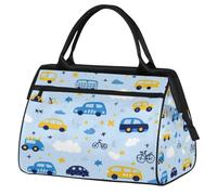 Mexpekil Borsone da viaggio impermeabile borsa da palestra Carry On Weekend Borse per la notte Grande bagaglio a mano borse per donne uomini bambini, Cars Stars Clound