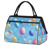 Mexpekil Borsone da viaggio impermeabile borsa da palestra Carry On Weekend Borse per la notte Grande bagaglio a mano borse per donne uomini bambini, Uova di Pasqua Magiche