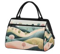 Mexpekil Borsone da viaggio impermeabile borsa da palestra Carry On Weekend Borse per la notte Grande bagaglio a mano borse per donne uomini bambini, Boho Tree Mountain